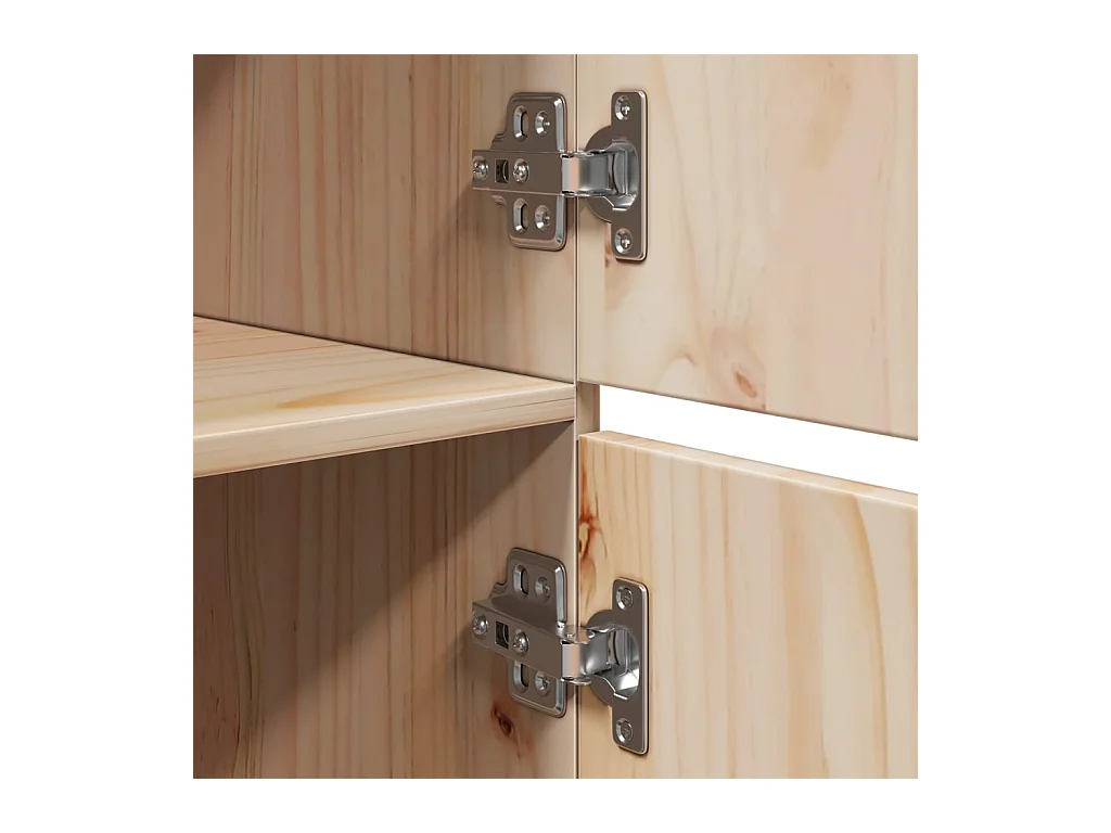 Aparador buffet cómoda armario mueble organizador cocina salón salón alto 34 x 40 x 108,5 cm madera maciza de pino marrón 02_0032185