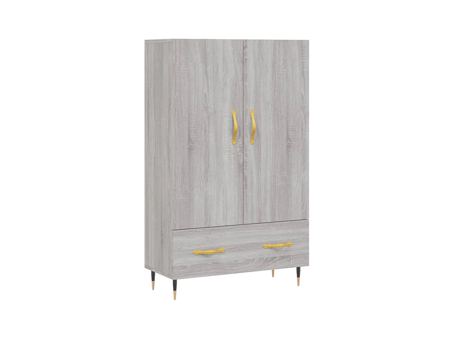 Credenza cassettiera cassettiera mobile contenitore organizer cucina soggiorno soggiorno alto Sonoma 69,5 x 31 x 115 cm derivati ​​del legno grigio 02_0035393