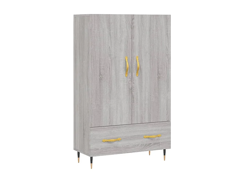 Credenza cassettiera cassettiera mobile contenitore organizer cucina soggiorno soggiorno alto Sonoma 69,5 x 31 x 115 cm derivati ​​del legno grigio 02_0035393