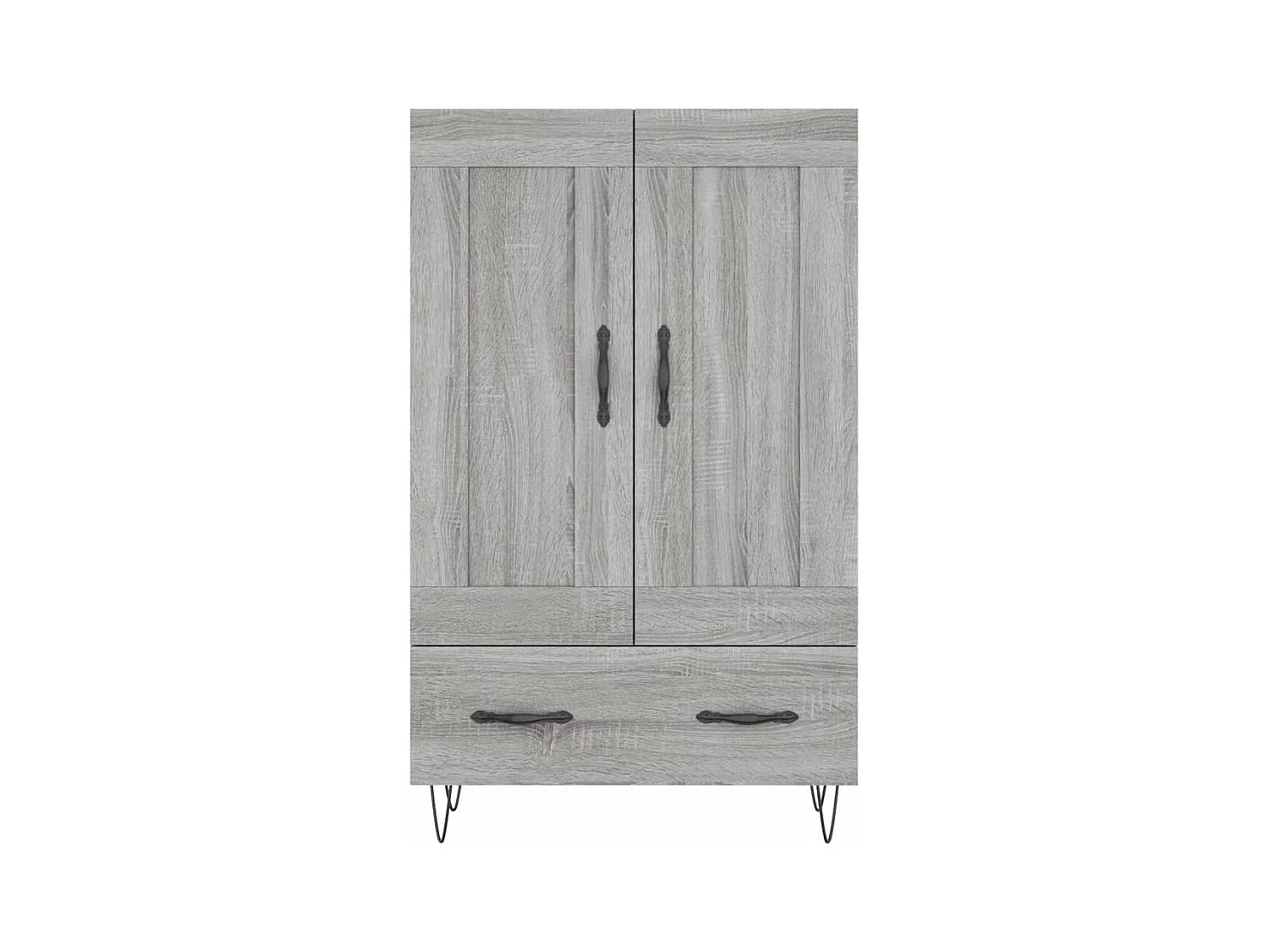 Credenza credenza cassettiera mobile contenitore organizer cucina soggiorno soggiorno alto Sonoma 69,5 x 31 x 115 cm pannelli compositi grigio 02_0035402