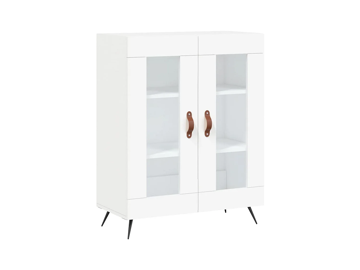 Credenza cassettiera cassettiera mobile contenitore organizer cucina soggiorno soggiorno alto 69,5 x 34 x 180 cm derivati ​​del legno bianco 02_0032563