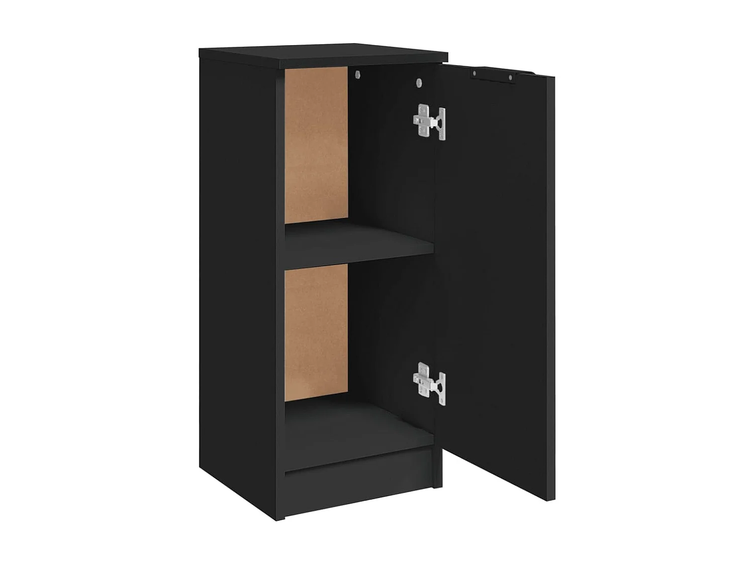 Credenza buffet cassettiera mobile contenitore organizer cucina soggiorno soggiorni set da 2 30 x 30 x 70 cm multistrato nero 02_0036891