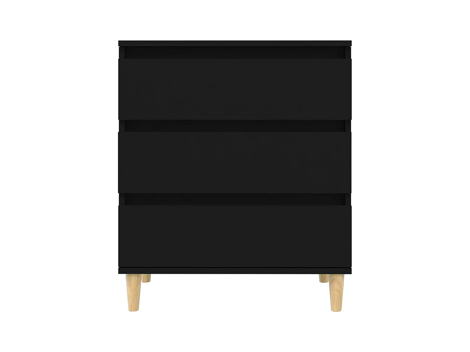 Credenza buffet cassettiera mobile contenitore organizer cucina soggiorno soggiorno 60 x 35 x 70 cm multistrato nero 02_0035986