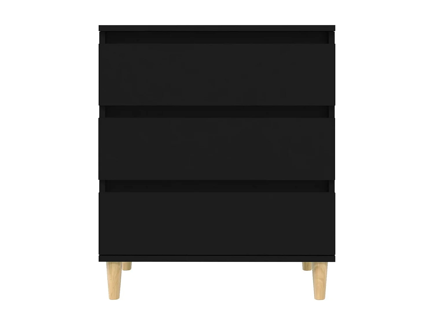 Credenza buffet cassettiera mobile contenitore organizer cucina soggiorno soggiorno 60 x 35 x 70 cm multistrato nero 02_0035986