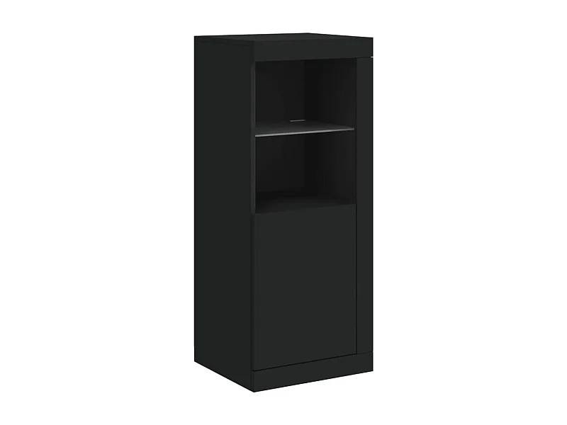 Credenza cassettiera cassettiera mobile contenitore organizer cucina soggiorno soggiorno con luci a LED 41 x 37 x 100 cm nero 02_0030036