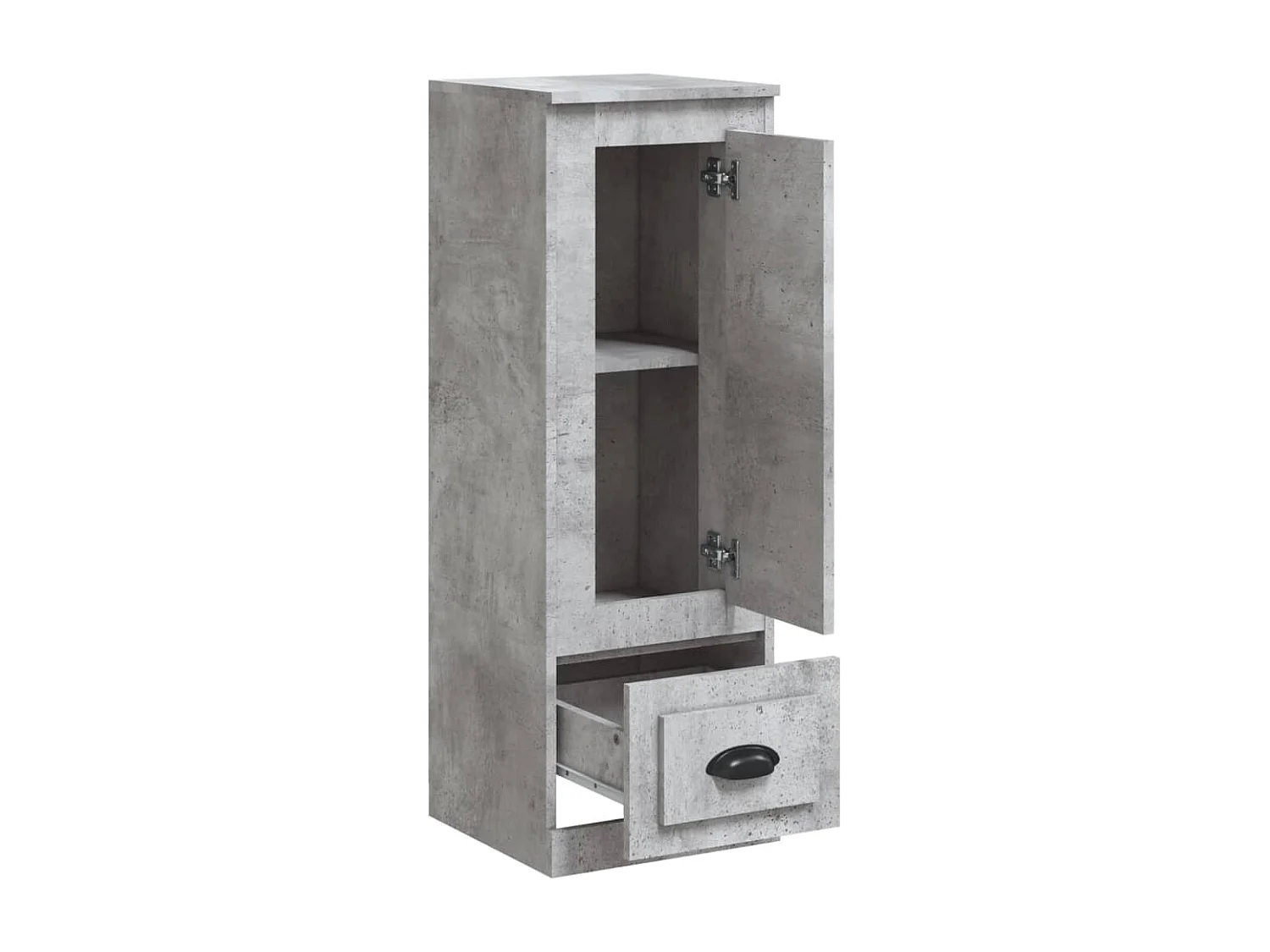 Credenza buffet cassettiera mobile contenitore organizer cucina soggiorno soggiorno alto 36 x 35,5 x 103,5 cm derivati ​​del legno grigio 02_0034431