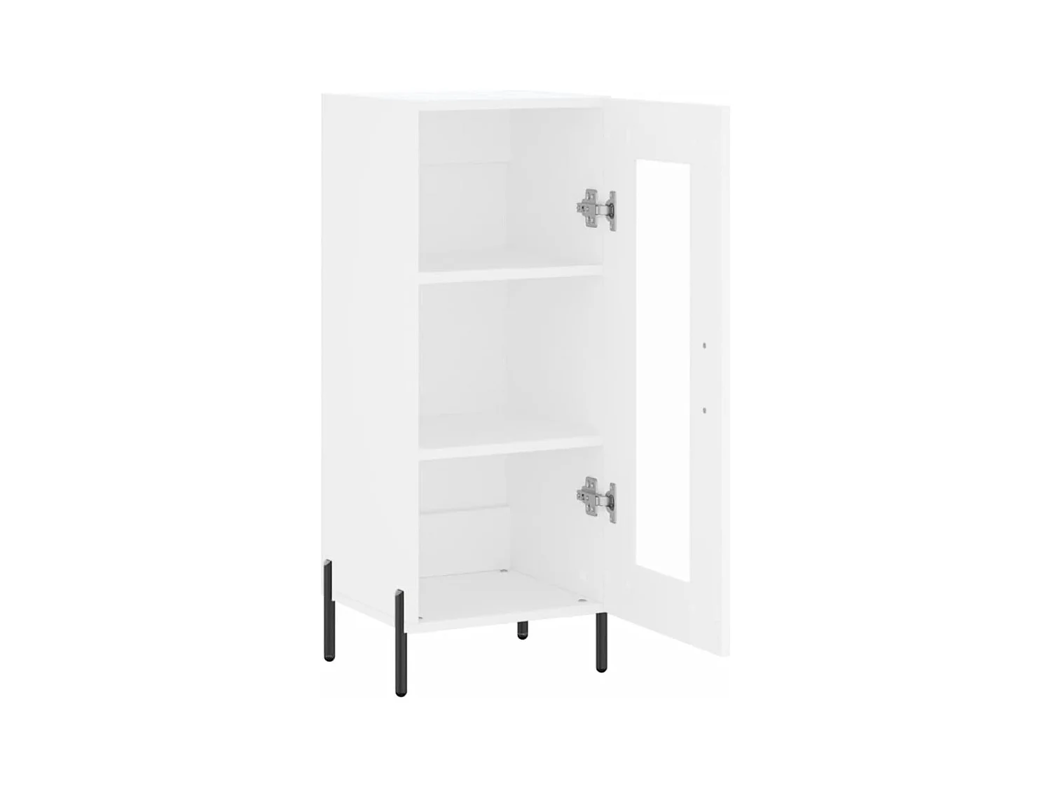 Aparador cómoda cómoda mueble mueble de almacenamiento organizador cocina salón salón 34,5 x 34 x 90 cm madera contrachapada blanco 02_0030240