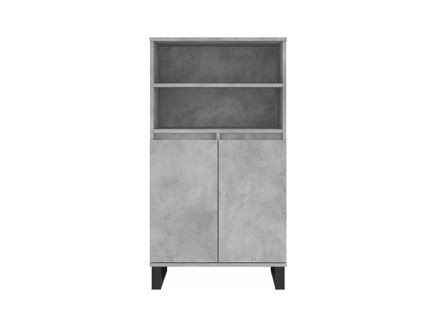 Credenza cassettiera cassettiera mobile contenitore organizer cucina soggiorno soggiorno alto 60 x 36 x 110 cm derivati ​​del legno grigio 02_0034458
