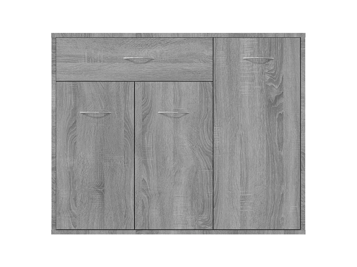 Aparador cômoda armário armário organizador cozinha sala salonsonoma 88 x 30 x 70 cm madeira trabalhada cinza 02_0036543