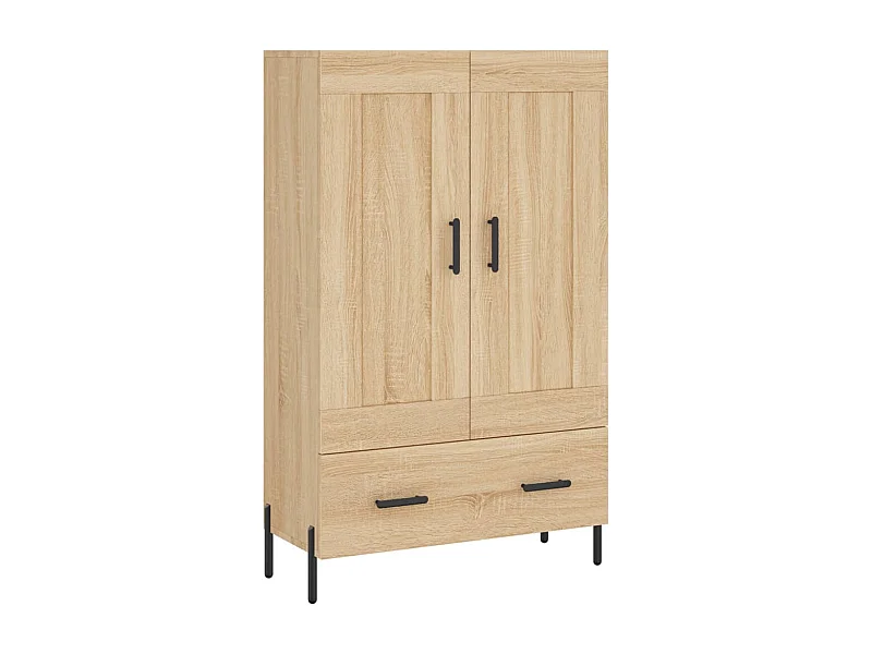 Aparador aparador cómoda armario mueble organizador cocina salón salón alto Sonoma 69,5 x 31 x 115 cm madera contrachapada marrón 02_0034097