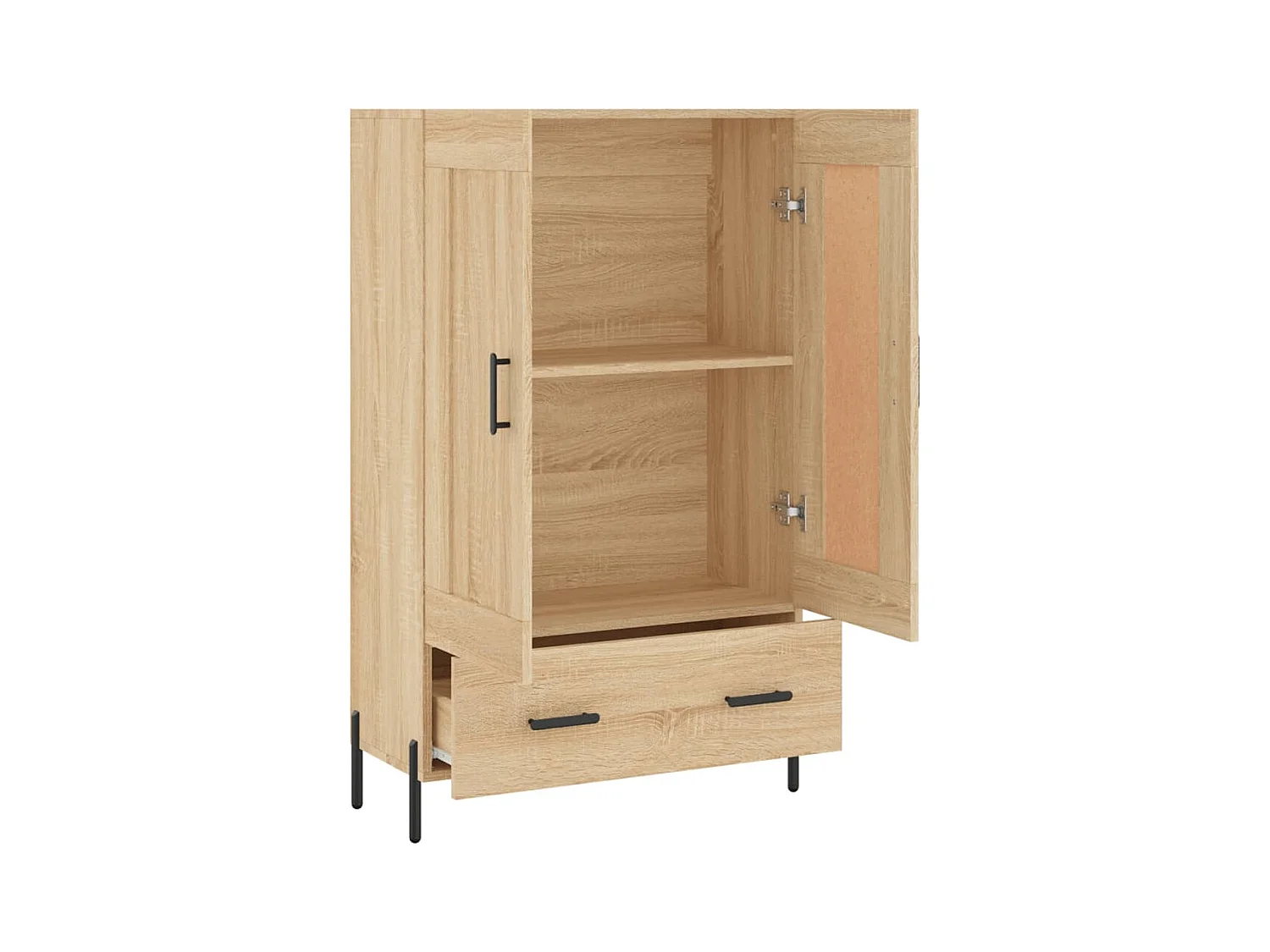 Credenza cassettiera cassettiera mobile contenitore organizer cucina soggiorno soggiorno alto Sonoma 69,5 x 31 x 115 cm derivati ​​del legno marrone 02_0034097