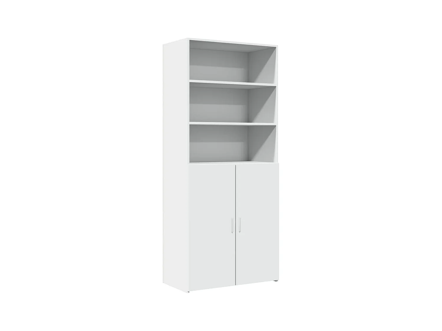 Credenza buffet cassettiera mobile contenitore organizer cucina soggiorno soggiorno alto 80 x 42,5 x 185 cm derivati ​​del legno bianco 02_0032775