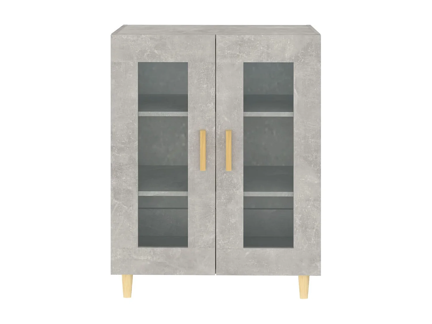 Aparador buffet cómoda mueble mueble de almacenaje organizador cocina salón salón 69,5 x 34 x 90 cm madera contrachapada gris 02_0032038