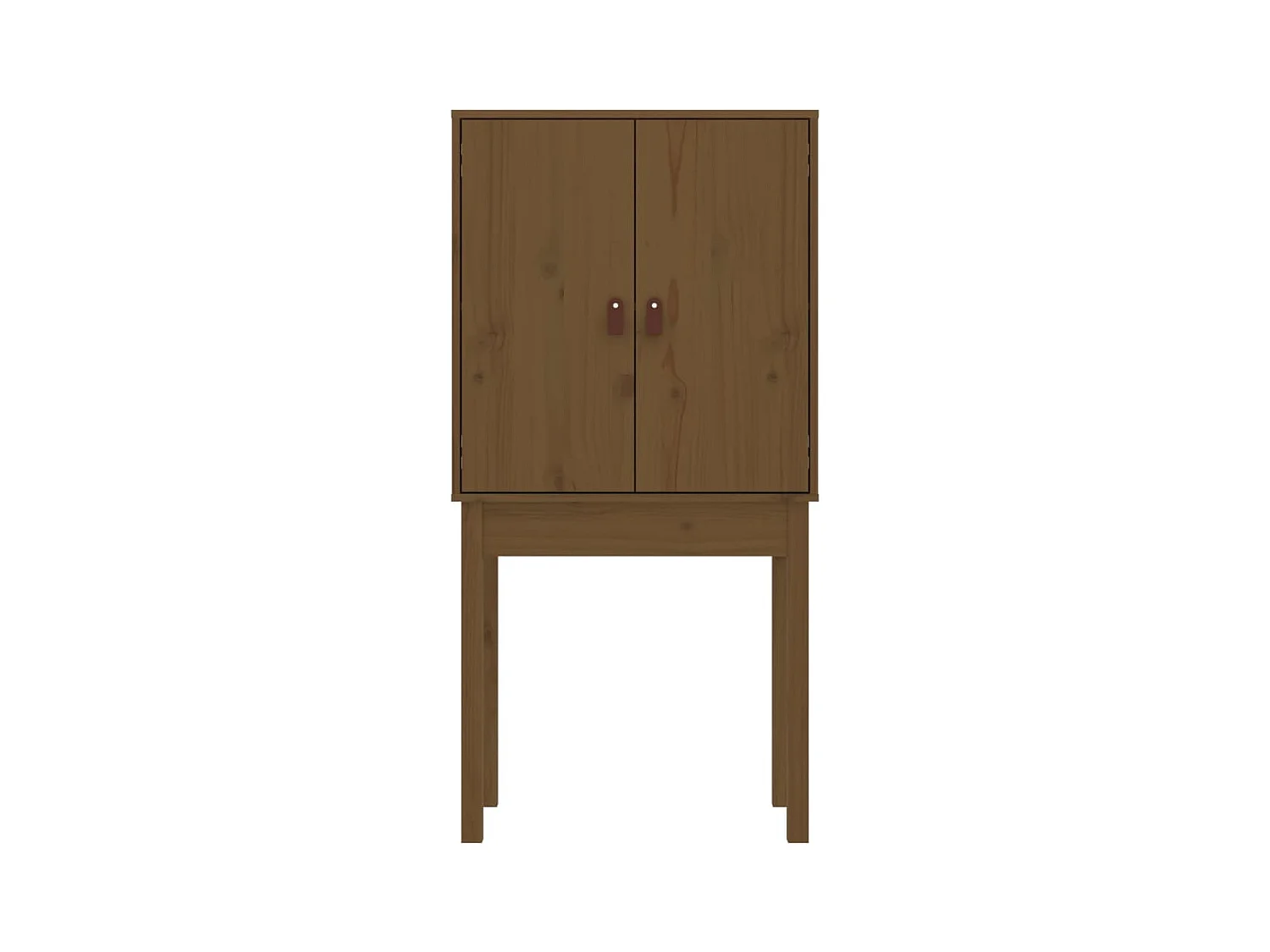 Aparador cómoda cómoda armario mueble organizador cocina salón salón alto 60 x 40 x 120 cm madera maciza de pino marrón 02_0034756