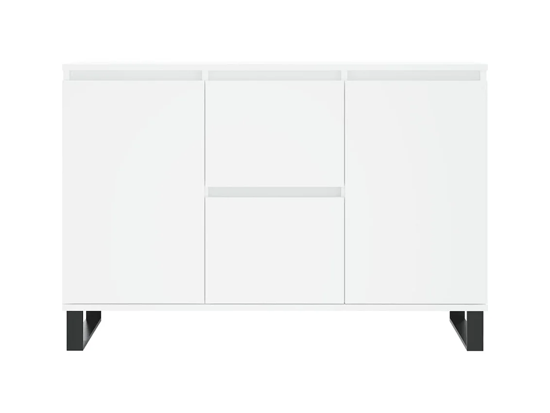 bahut commode armoire bois blanche 104 x 35 x 70 cm 02_0030185