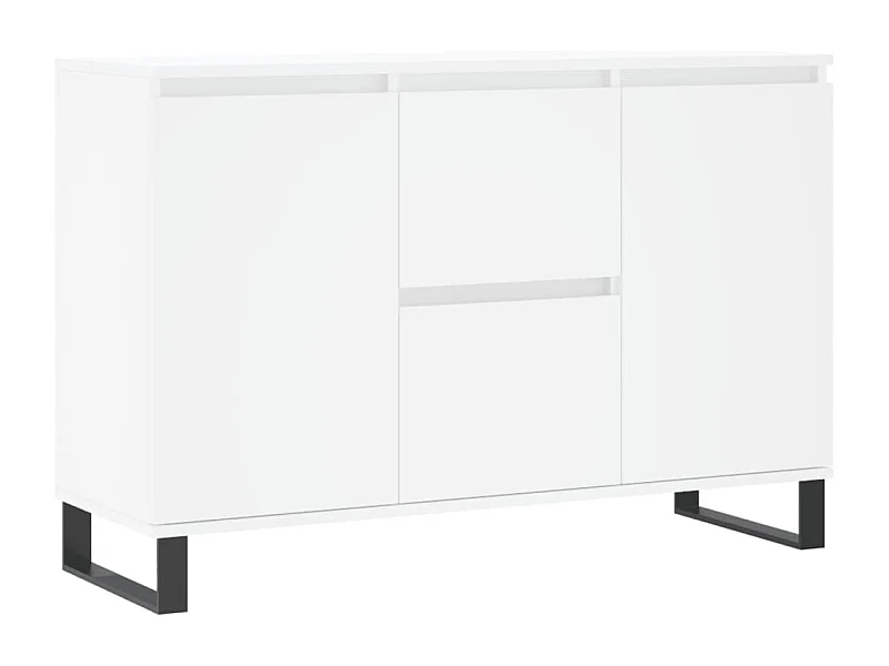 Credenza cassettiera cassettiera mobile contenitore organizer cucina soggiorno soggiorno 104 x 35 x 70 cm derivati ​​del legno bianco 02_0030185