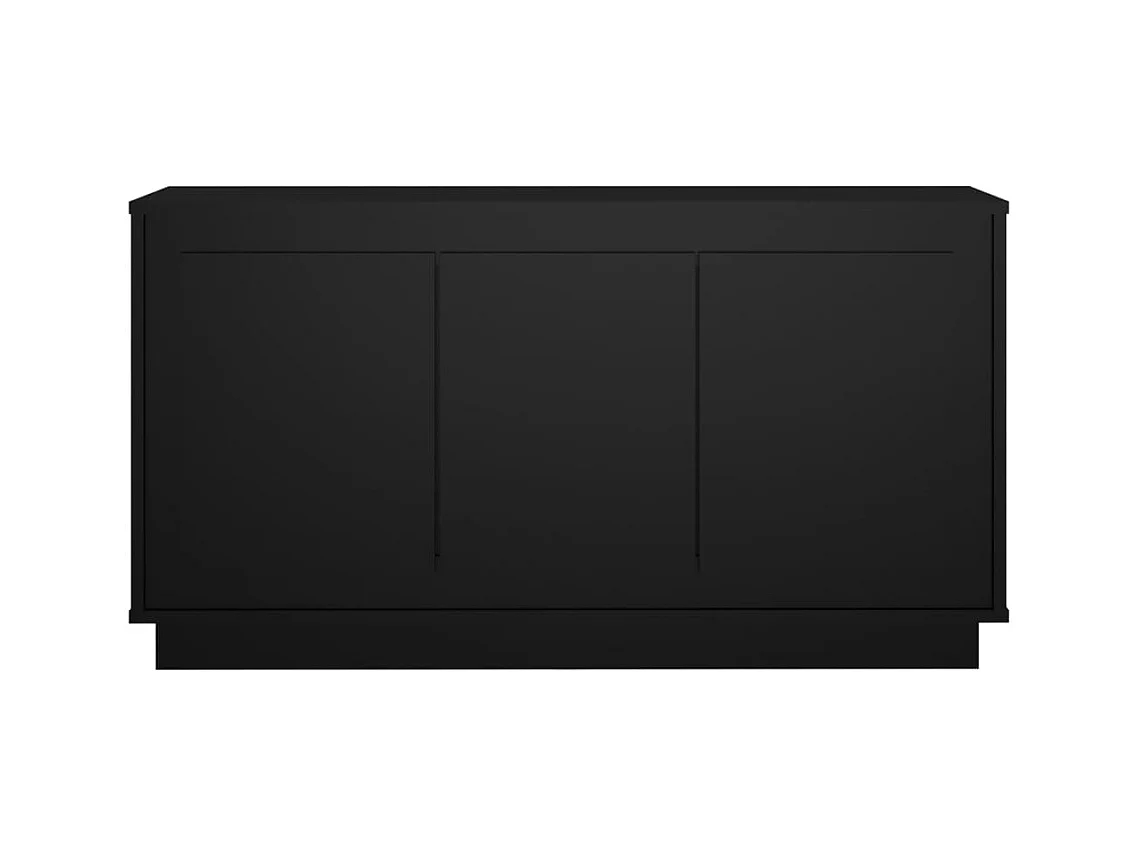 Credenza buffet cassettiera mobile contenitore organizer cucina soggiorno soggiorno 102 x 35 x 55 cm derivati ​​del legno nero 02_0035817