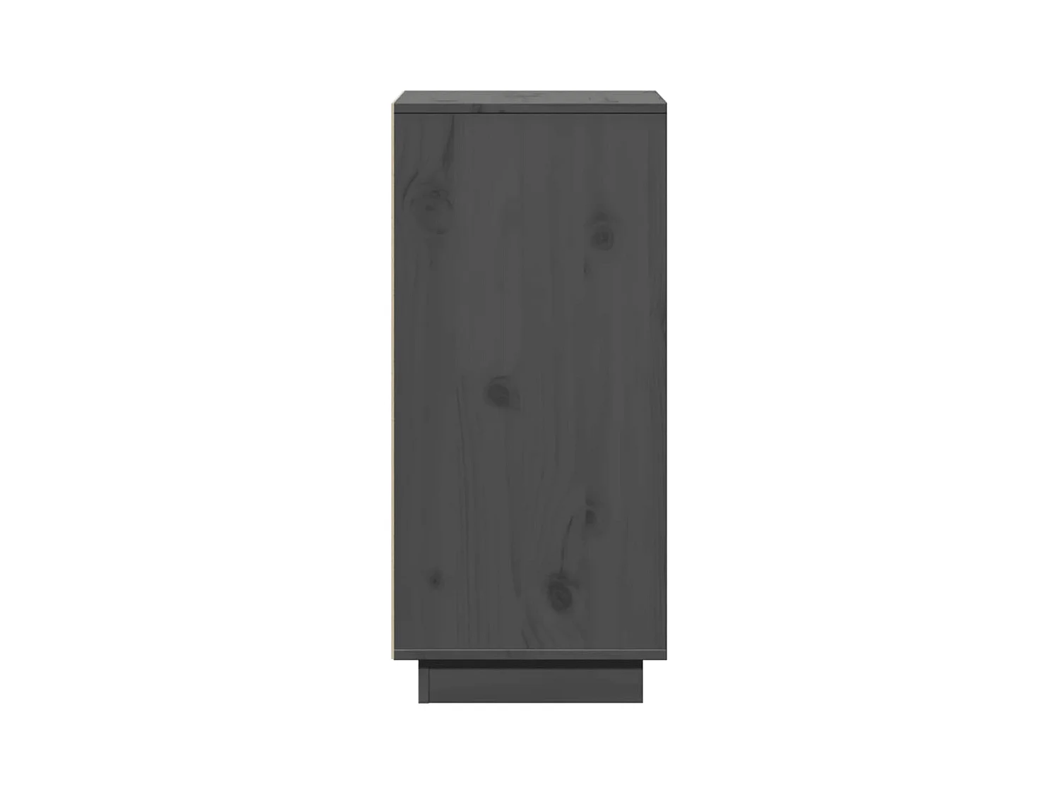 Credenza buffet cassettiera mobile contenitore organizer cucina soggiorno soggiorno set da 2 31,5 x 34 x 75 cm legno massello di pino grigio 02_0036836