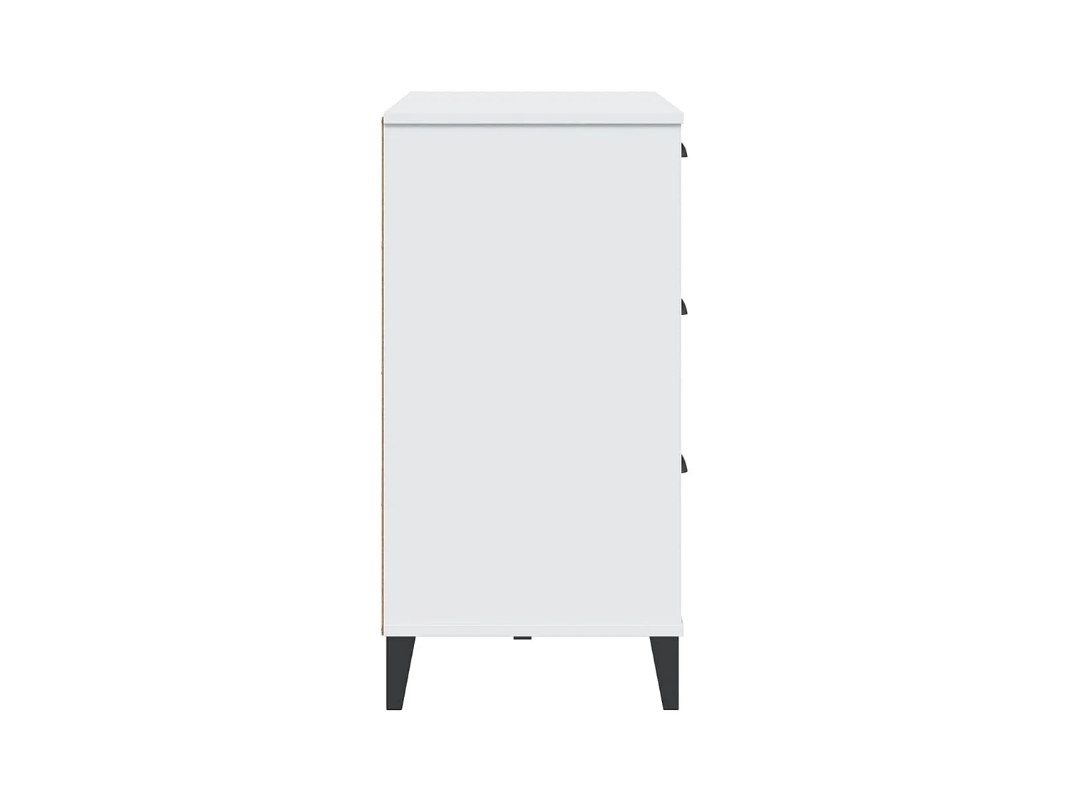 Credenza buffet cassettiera mobile contenitore organizer cucina soggiorno soggiorno 80 x 40 x 80 cm derivati ​​del legno bianco 02_0036619