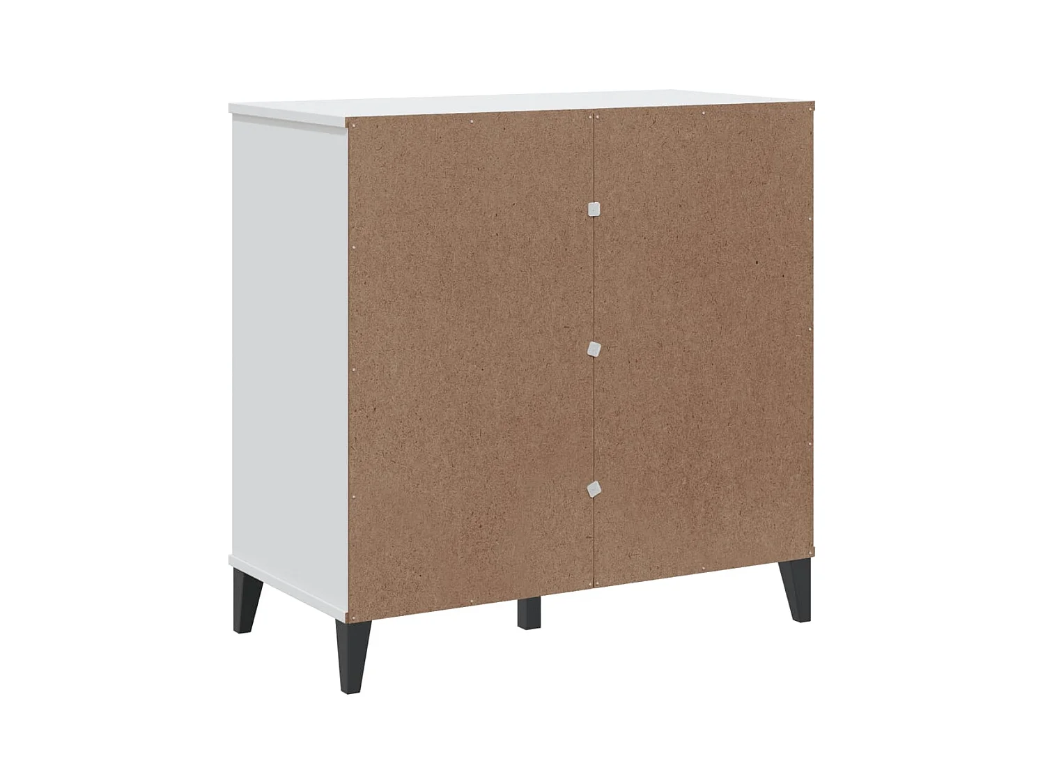 Credenza buffet cassettiera mobile contenitore organizer cucina soggiorno soggiorno 80 x 40 x 80 cm derivati ​​del legno bianco 02_0036619