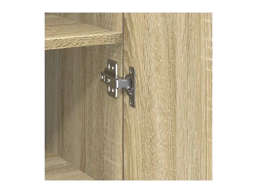 Aparador cômoda armário armário organizador cozinha sala sala alta Sonoma 30 x 42,5 x 185 cm madeira trabalhada marrom 02_0033940