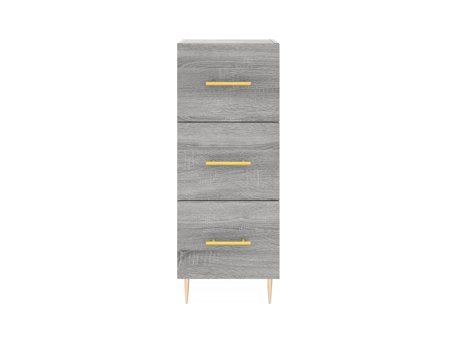 Aparador aparador cómoda armario mueble organizador cocina salón salón alto Sonoma 34,5 x 34 x 180 cm madera contrachapada gris 02_0035303