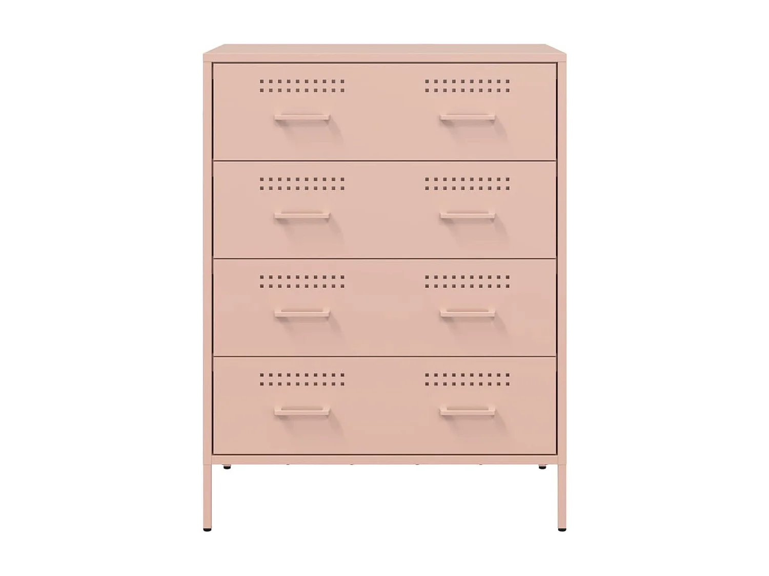 Buffet aparador cômoda armário unidade de armazenamento organizador cozinha sala sala 68 x 39 x 89 cm aço rosa 02_0036216