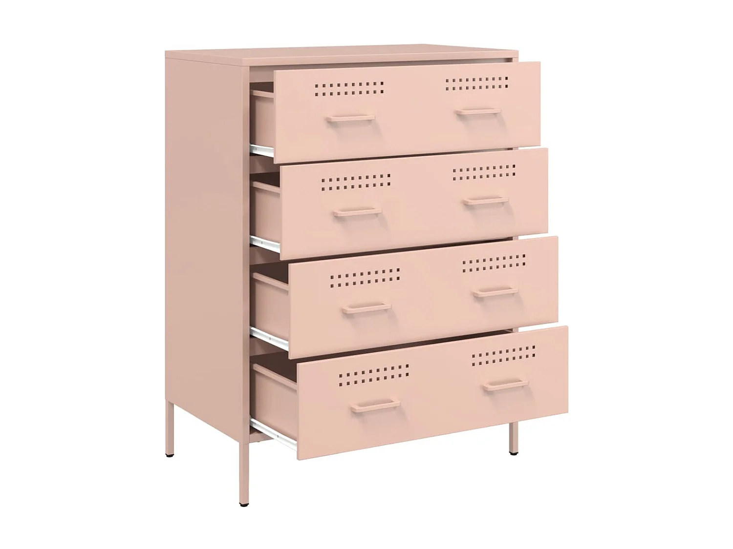 Buffet aparador cômoda armário unidade de armazenamento organizador cozinha sala sala 68 x 39 x 89 cm aço rosa 02_0036216