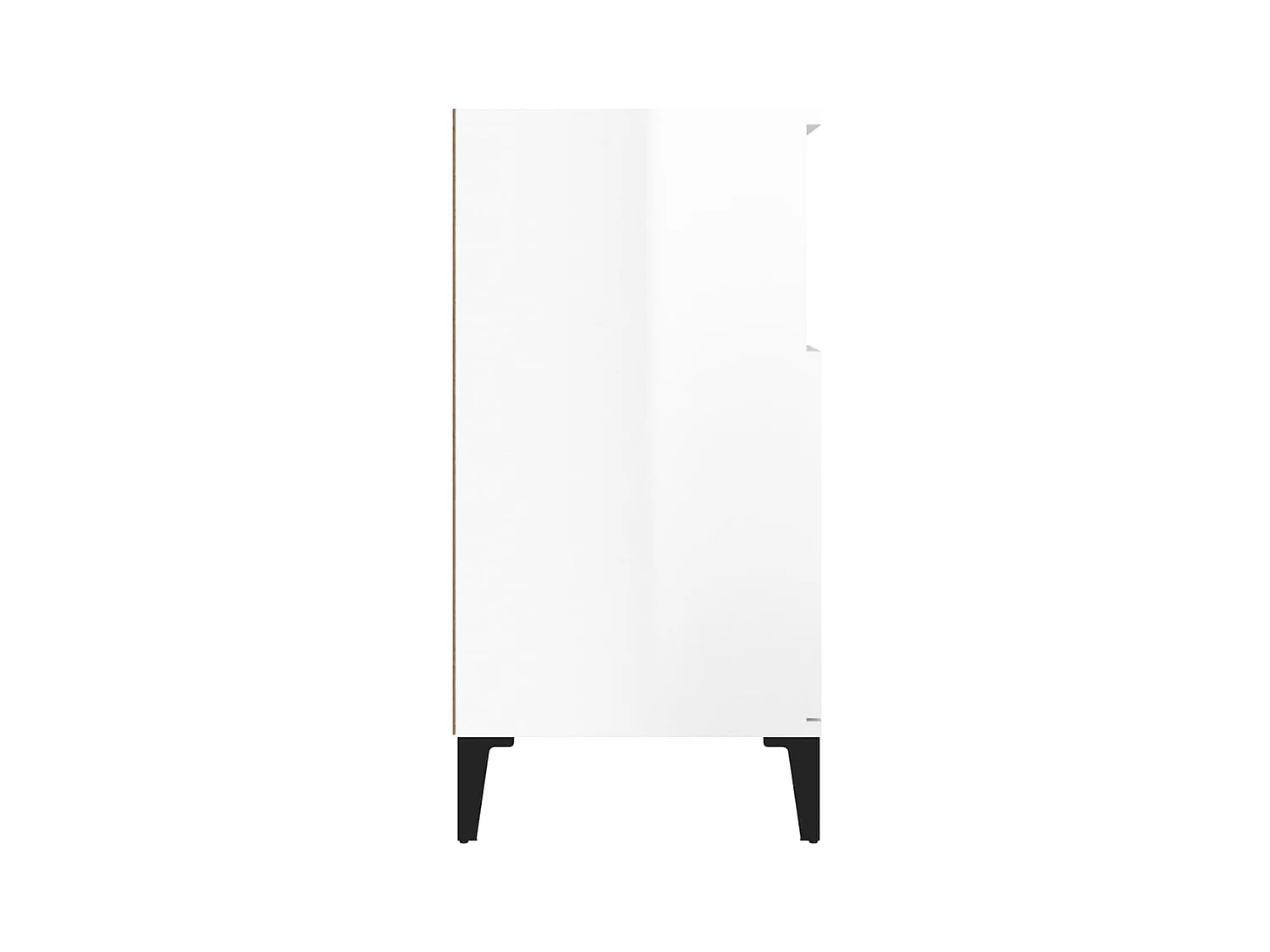 Aparador buffet cómoda mueble mueble de almacenaje organizador cocina salón salón brillante 60 x 35 x 70 cm madera contrachapada blanco 02_0030669