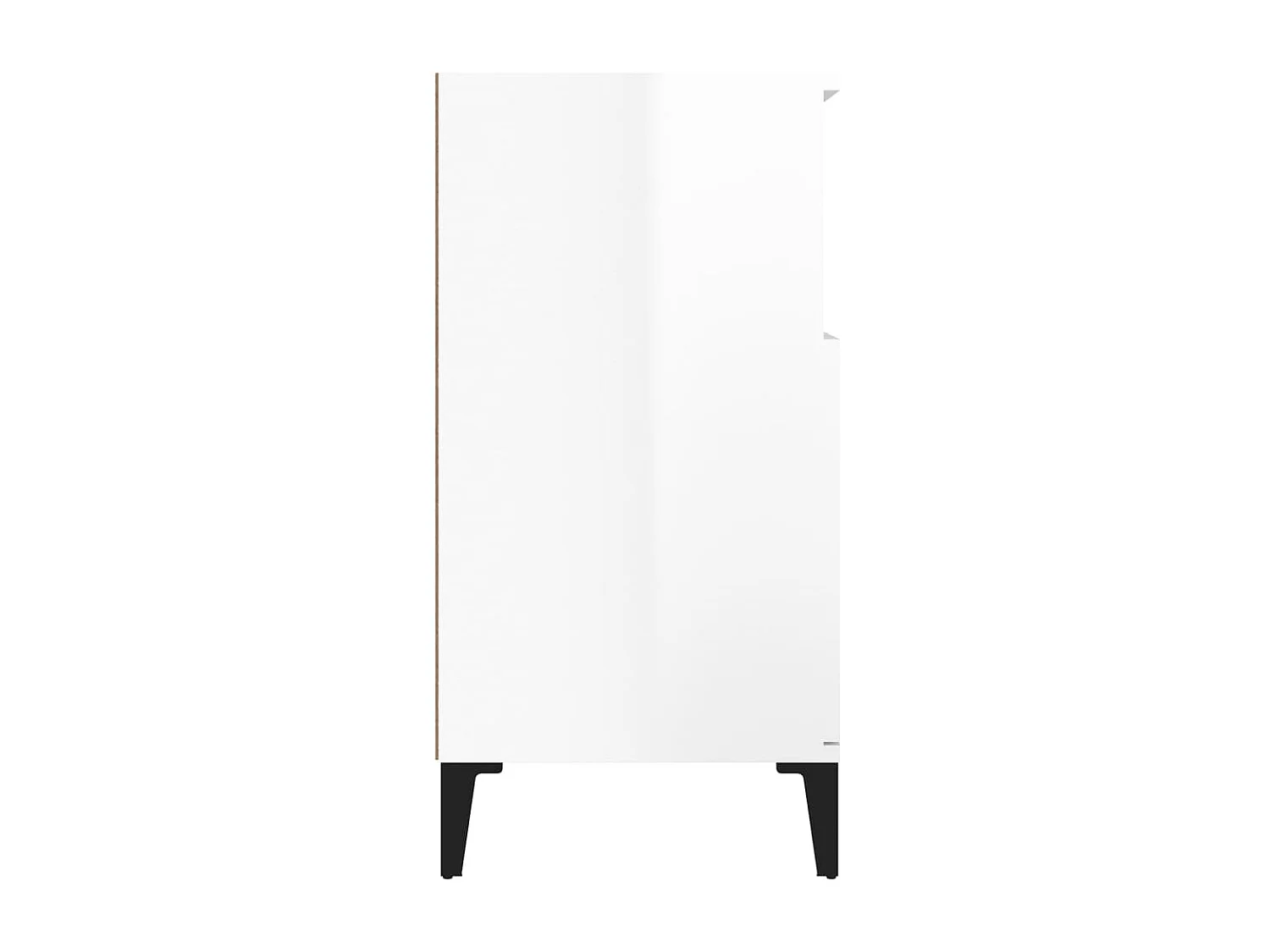 Buffet aparador cômoda armário unidade de armazenamento organizador cozinha sala de estar brilhante 60 x 35 x 70 cm madeira trabalhada branco 02_0030669
