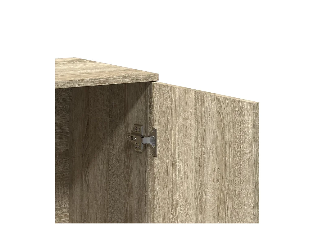 Credenza credenza cassettiera mobile contenitore organizer cucina soggiorno soggiorno Sonoma 79 x 38 x 80 cm derivati ​​del legno marrone 02_0031713