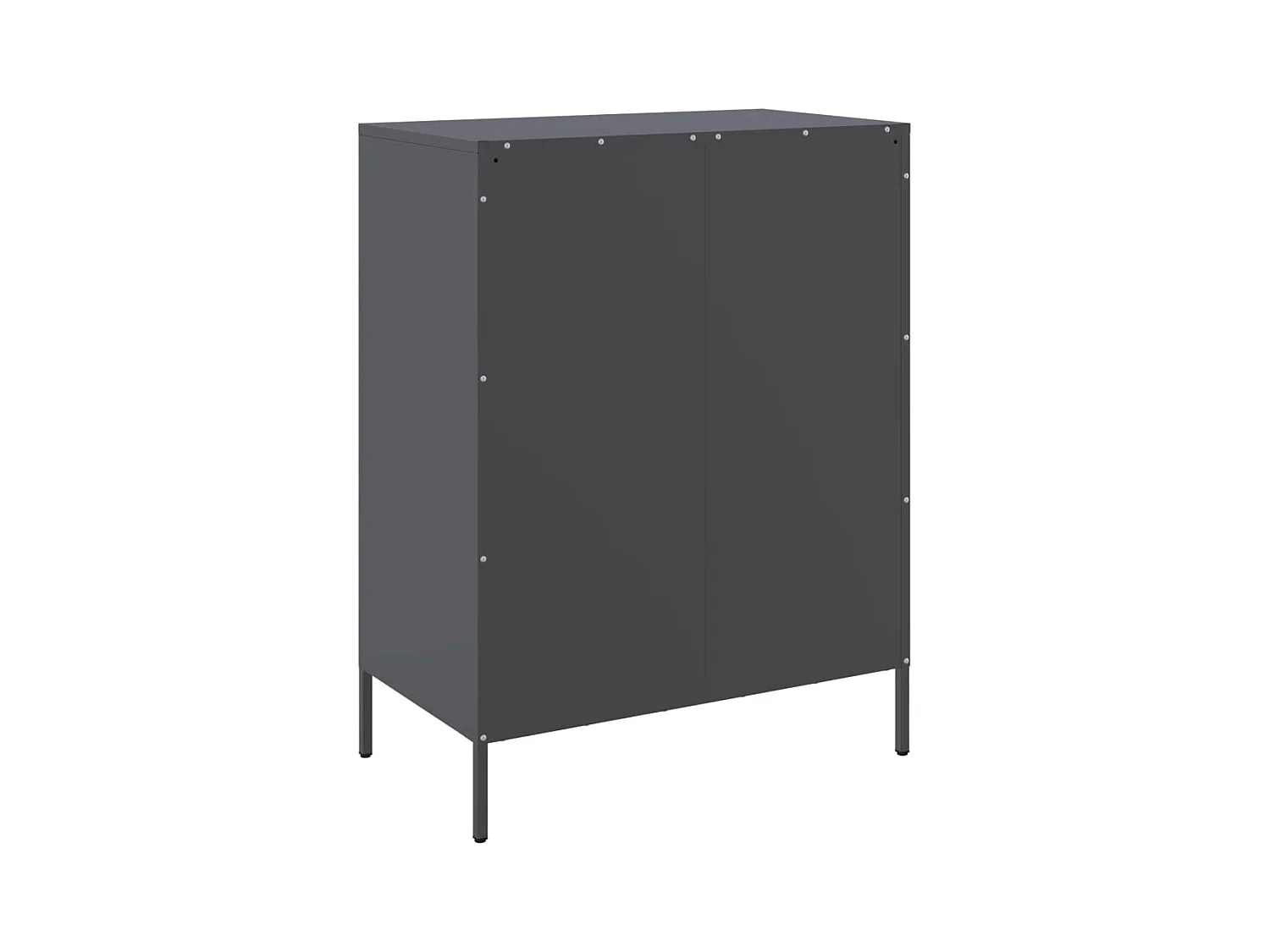 Aparador buffet cômoda armário organizador cozinha sala sala 68 x 39 x 89 cm aço antracite 02_0029708