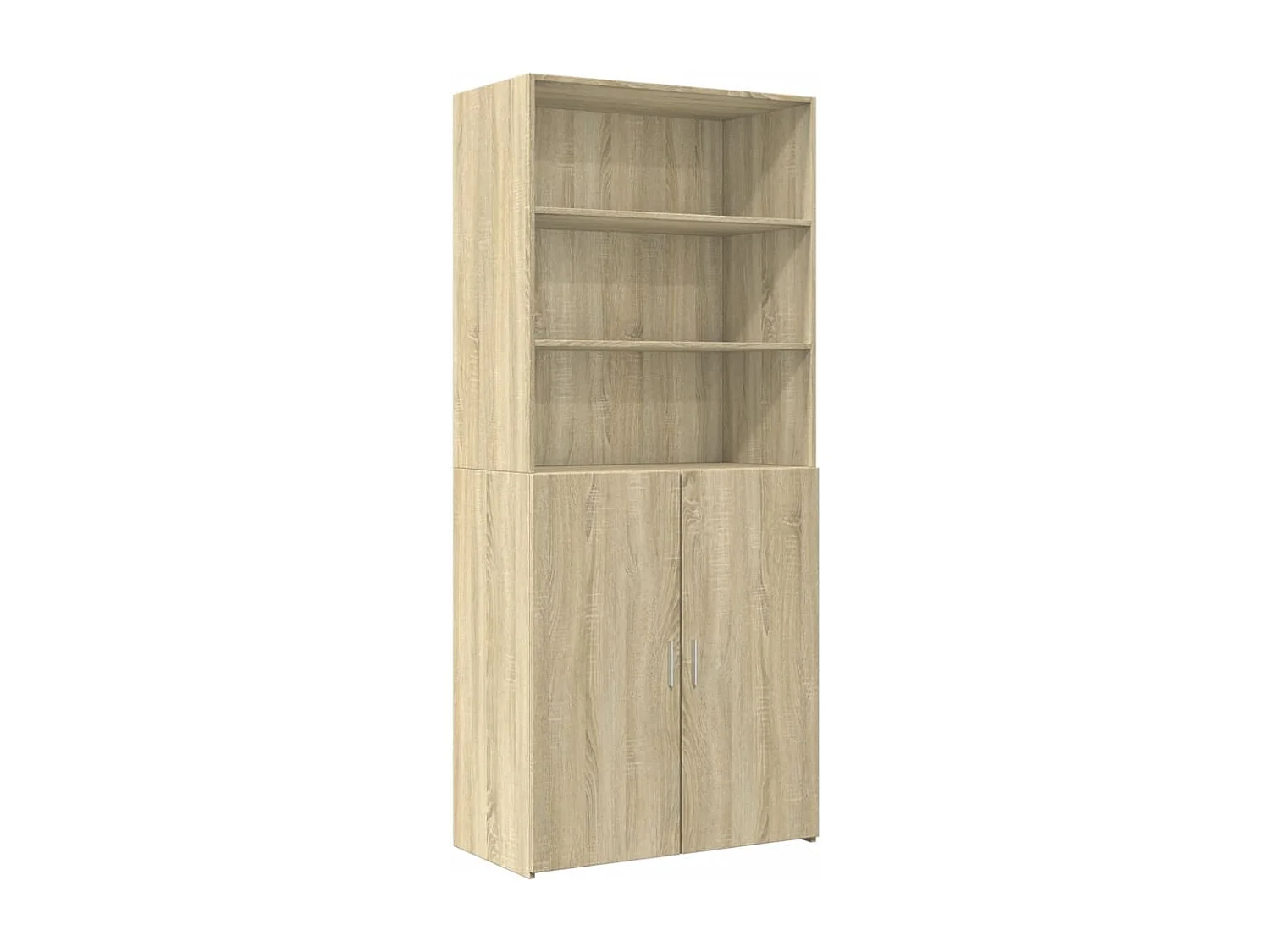 Buffet aparador cômoda armário organizador unidade cozinha sala sala alta Sonoma 80 x 42,5 x 249 cm madeira trabalhada marrom 02_0034212