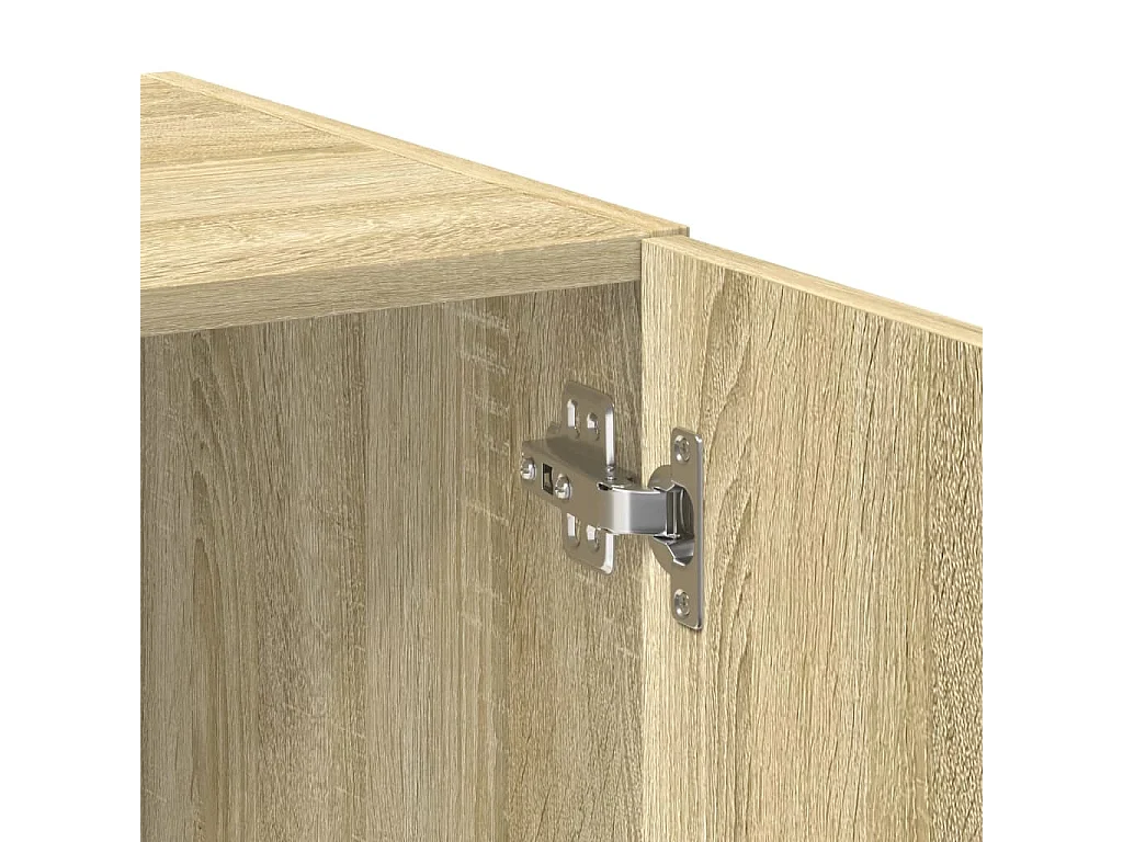 Buffet aparador cômoda armário organizador unidade cozinha sala sala alta Sonoma 80 x 42,5 x 249 cm madeira trabalhada marrom 02_0034212