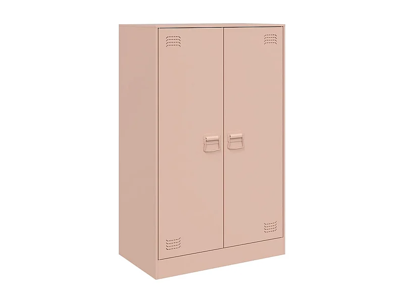 Aparador cómoda cómoda armario mueble organizador cocina salón salón 67 x 39 x 107 cm acero rosa 02_0036205