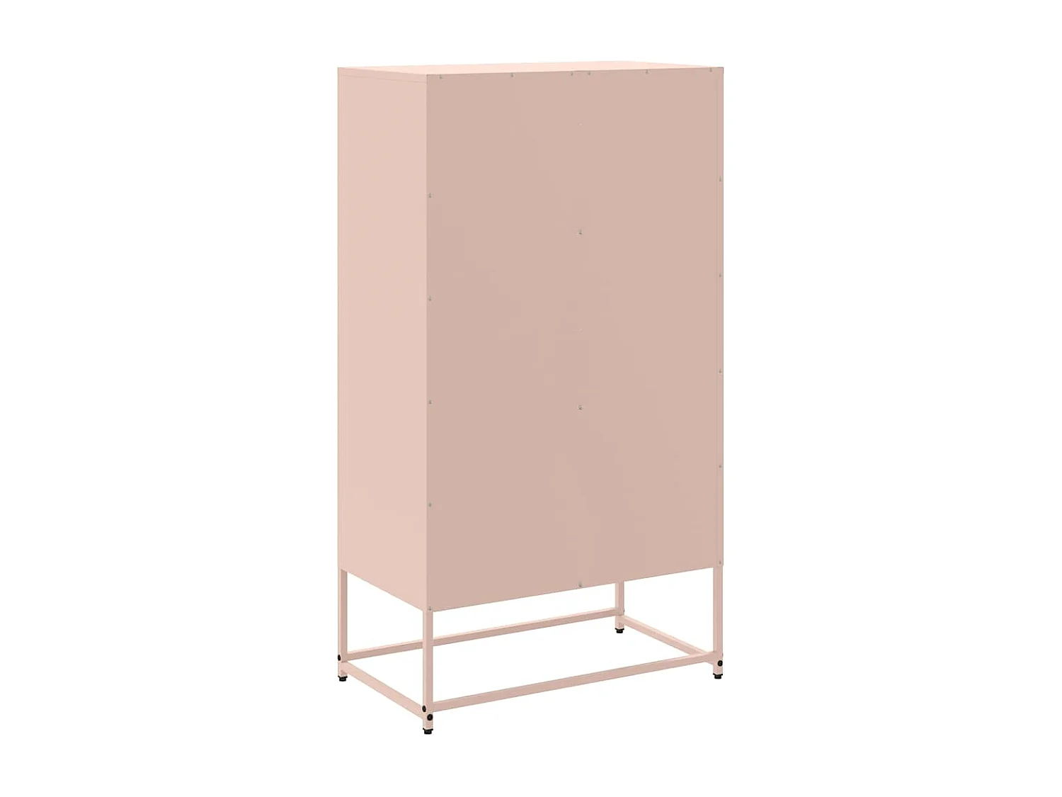 Credenza buffet cassettiera mobile contenitore organizer cucina soggiorno soggiorno alto 68,5 x 38,5 x 123,5 cm acciaio Rosa 02_0035161