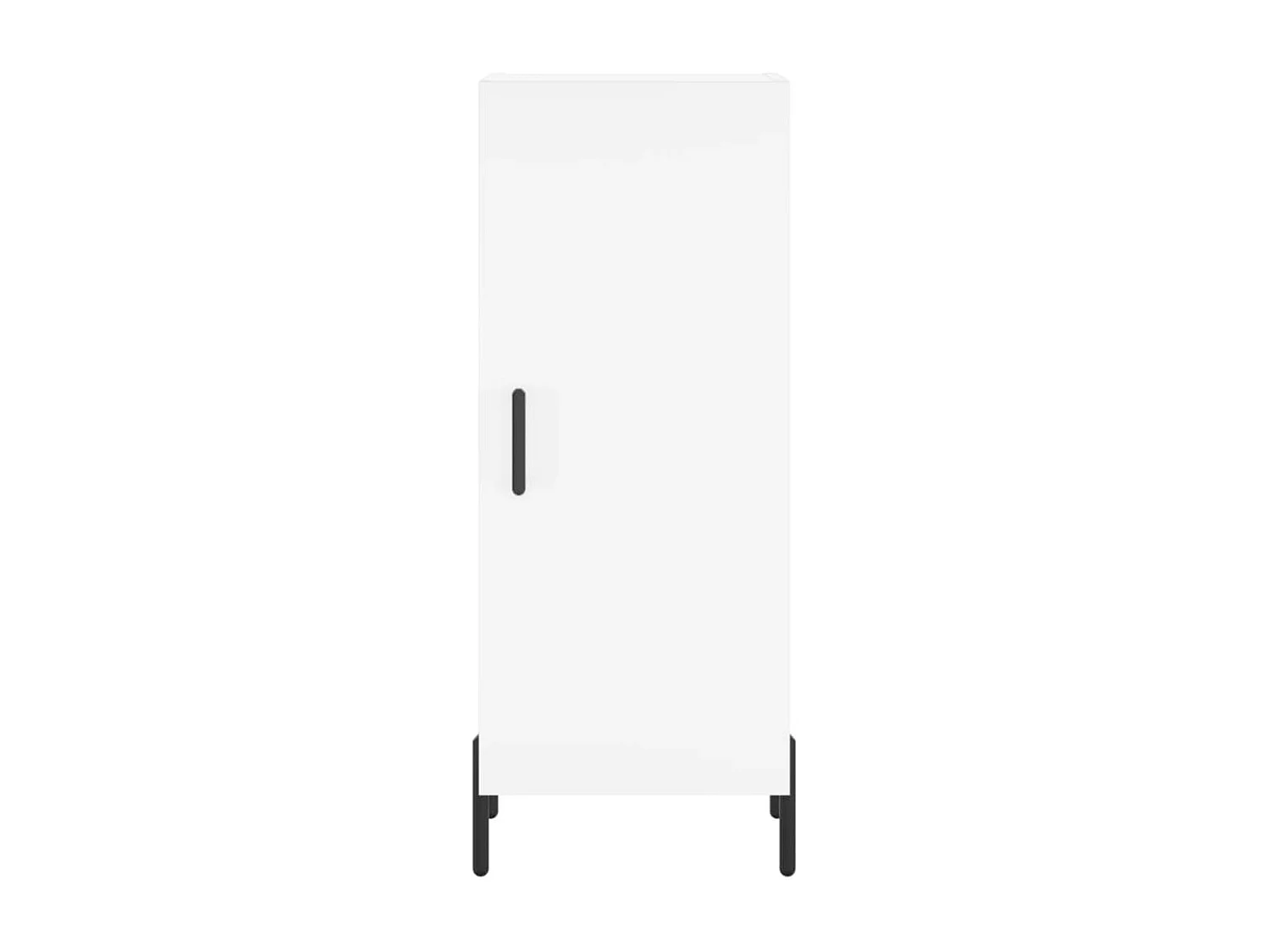 Buffet aparador cômoda armário unidade de armazenamento organizador cozinha sala sala alta 34,5 x 34 x 180 cm madeira trabalhada branca 02_0032349