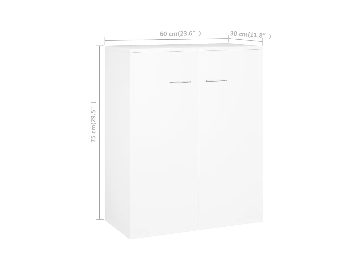 bahut commode armoire bois blanche 60 x 30 x 75 cm 02_0030337