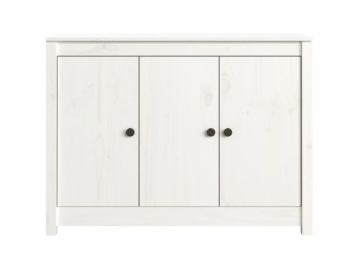 Aparador buffet cómoda armario mueble organizador cocina salón salón 100 x 35 x 74 cm madera maciza de pino blanco 02_0030155