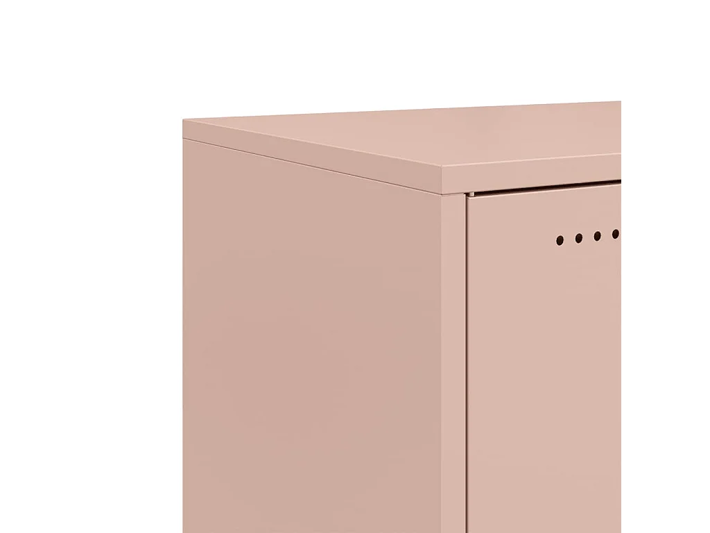 Credenza buffet cassettiera mobile contenitore organizer cucina soggiorno soggiorno 68 x 39 x 72 cm acciaio Rosa 02_0036213