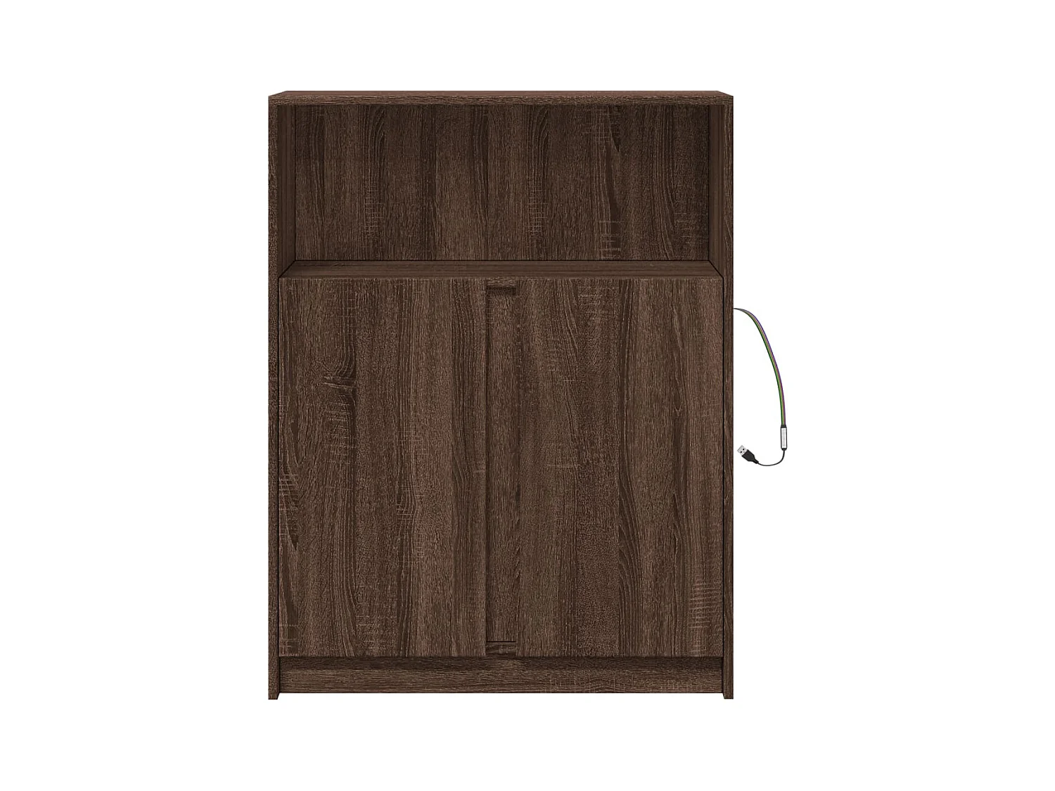 Aparador cómoda cómoda armario mueble organizador cocina salón salón con LED 77 x 34 x 100 cm madera contrachapada marrón 02_0029791
