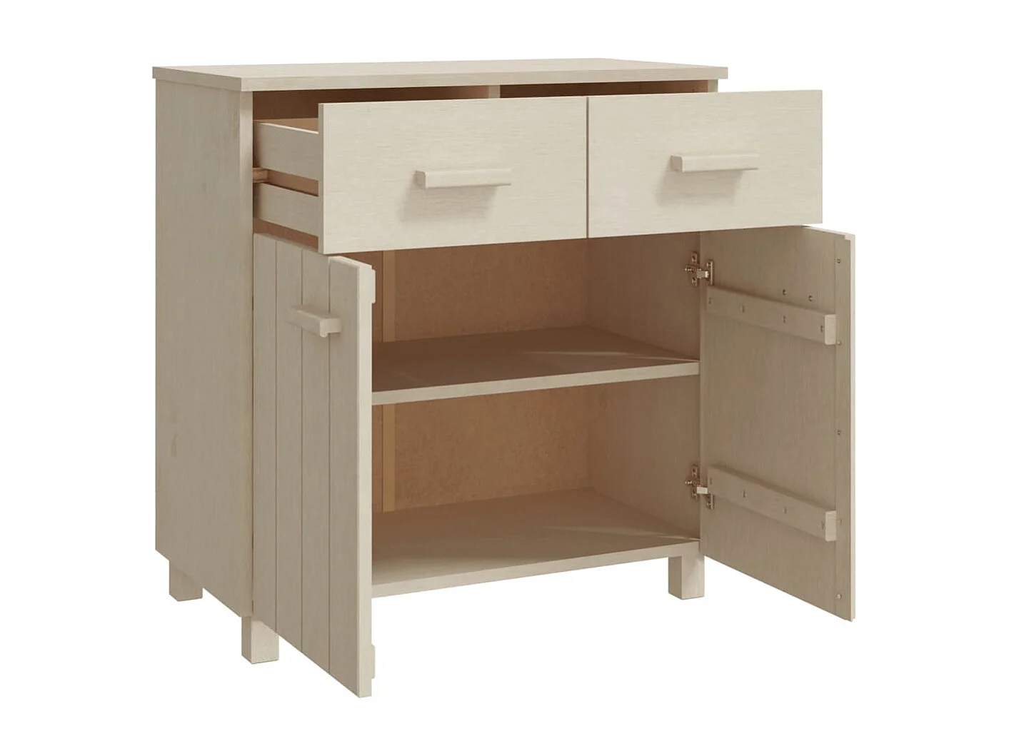 Aparador cômoda armário armário organizador cozinha sala sala 79 x 40 x 80 cm madeira maciça de pinho marrom 02_0032176