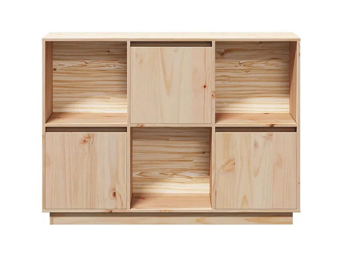 bahut commode armoire bois marron 110.5 x 35 x 80 cm 02_0029507