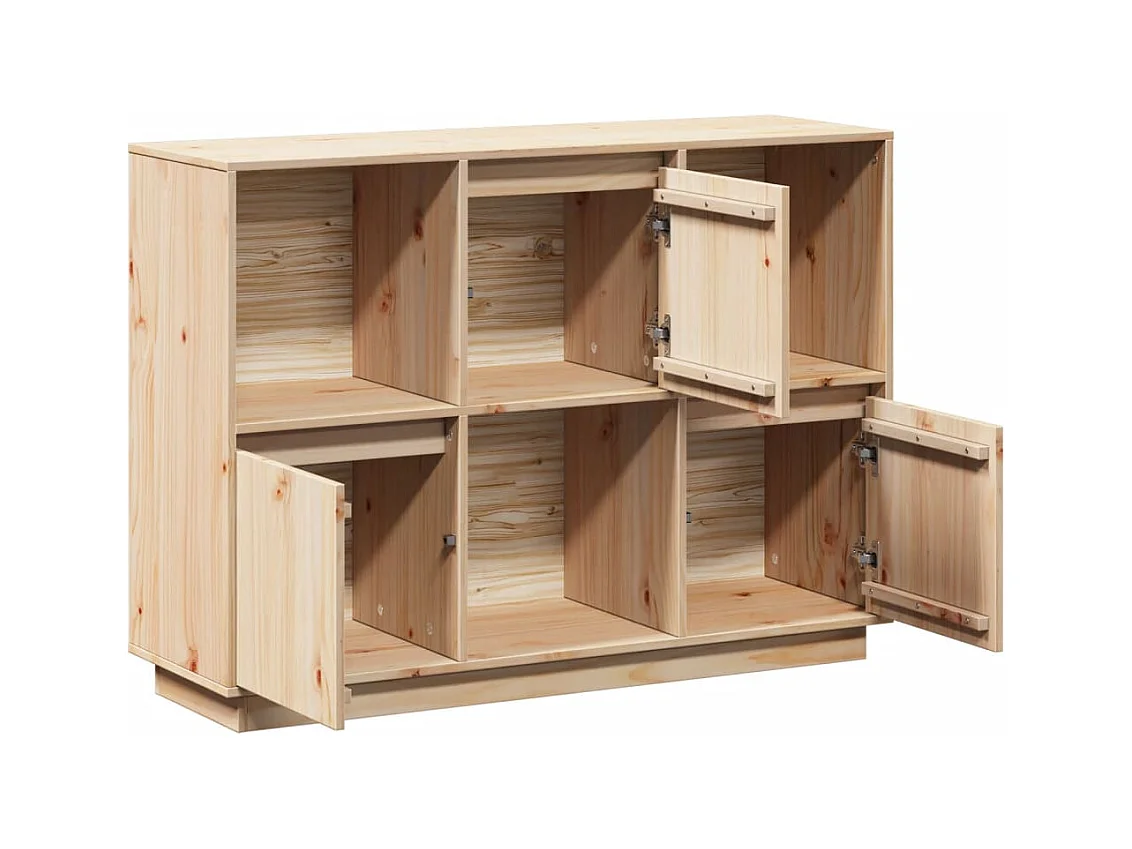 bahut commode armoire bois marron 110.5 x 35 x 80 cm 02_0029507