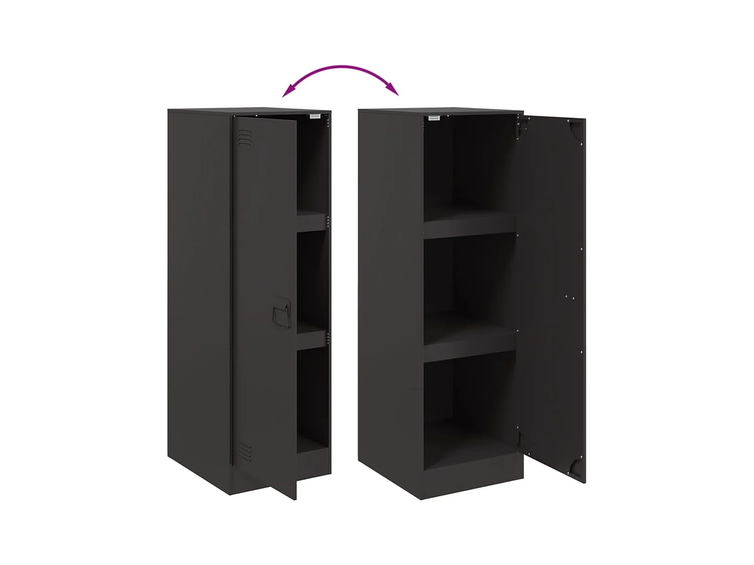 bahut commode armoire noire 34.5 x 39 x 107 cm 02_0035915