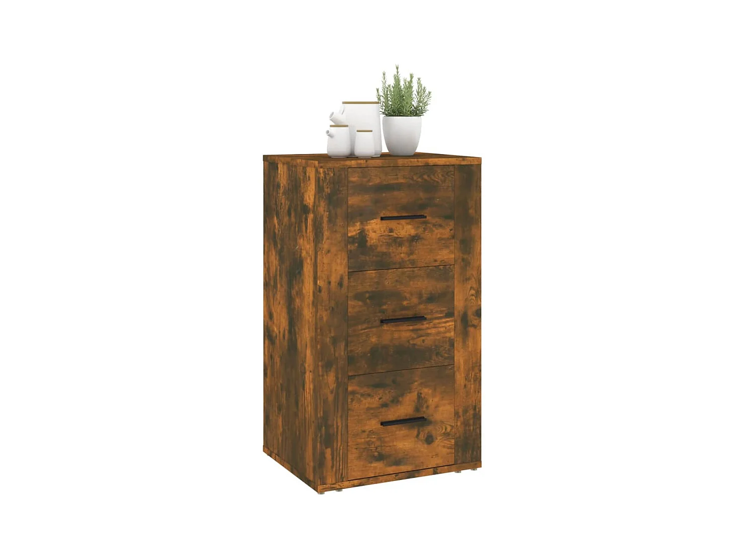 Aparador buffet cómoda armario unidad de almacenamiento organizador cocina salón salón 40 x 33 x 70 cm madera contrachapada marrón 02_0030934