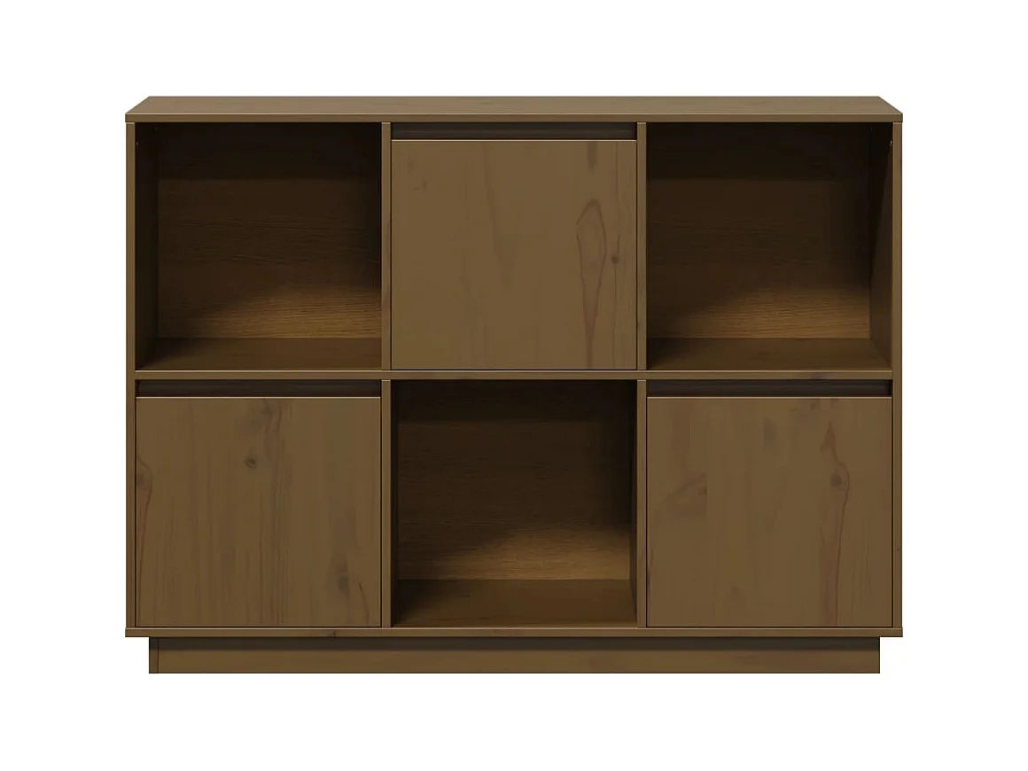 bahut commode armoire bois marron 110.5 x 35 x 80 cm 02_0035734