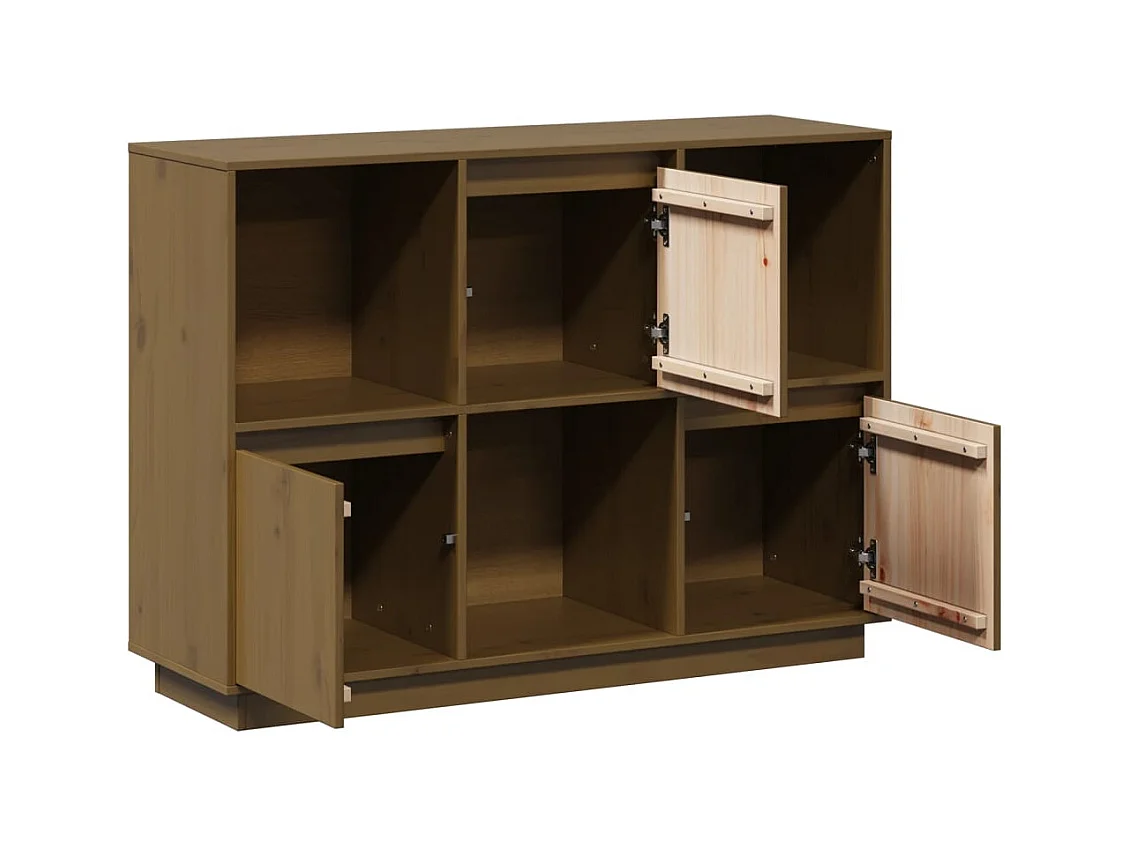 bahut commode armoire bois marron 110.5 x 35 x 80 cm 02_0035734