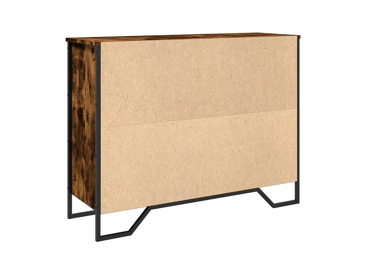 Aparador buffet cómoda mueble mueble de almacenamiento organizador cocina salón salón 97 x 32,5 x 74,5 cm madera contrachapada marrón 02_0031137