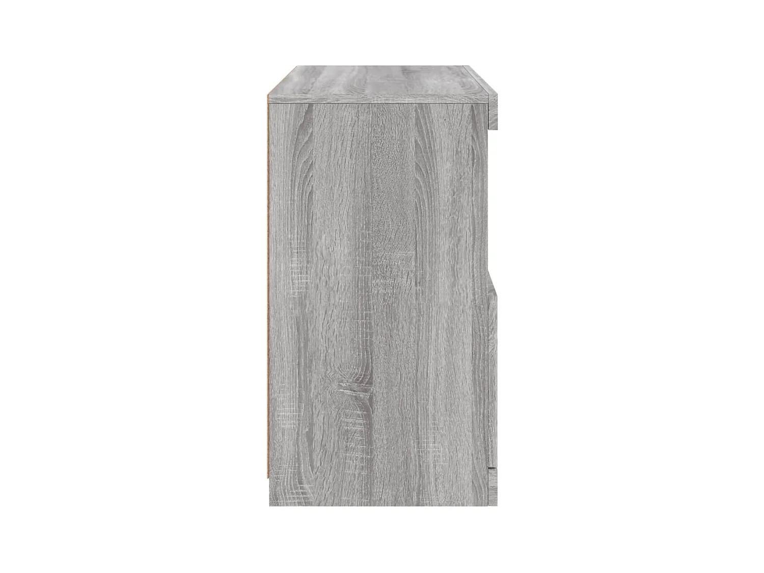 Credenza buffet cassettiera mobile contenitore organizer cucina soggiorno soggiorno con luci a LED Sonoma 60 x 37 x 67 cm grigio 02_0030080